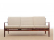 Mid-Century  modern scandinavian 3 seat sofa in teak