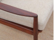 Mid-Century  modern scandinavian 3 seat sofa in teak