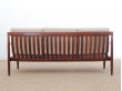 Mid-Century  modern scandinavian 3 seat sofa in teak