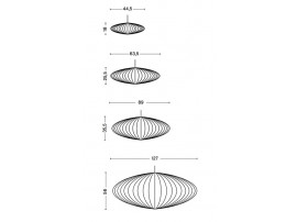 Suspension Nelson Saucer Bubble 4 tailles. Nouvelle édition