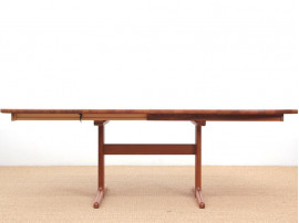 Mid-Century  modern scandinavian dining table in teak 4/10 seats