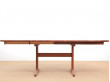 Mid-Century  modern scandinavian dining table in teak 4/10 seats