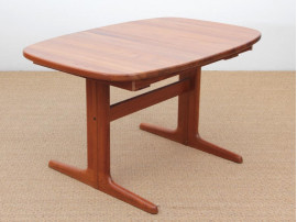 Mid-Century  modern scandinavian dining table in teak 4/10 seats