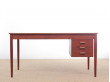 Mid-Century  modern scandinavian large desk in teak, model 130 by Borge Mogensen