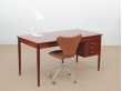 Mid-Century  modern scandinavian large desk in teak, model 130 by Borge Mogensen