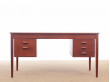 Mid-Century  modern scandinavian large desk in teak, model 130 by Borge Mogensen