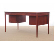 Mid-Century  modern scandinavian large desk in teak, model 130 by Borge Mogensen