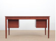 Mid-Century  modern scandinavian large desk in teak, model 130 by Borge Mogensen