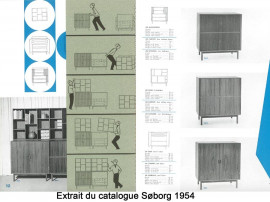 Mid-Century Modern scandinavian cabinet in teak by Peter Hvidt 