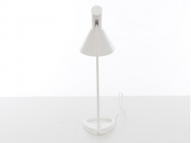 Mid-Century  modern scandinavian table lamp AJ white by Arne Jacobsen for Louis Poulsen.