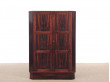 Mid-Century  modern scandinavian corner board in Rio rosewood