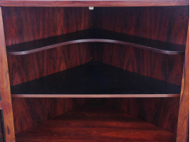 Mid-Century  modern scandinavian corner board in Rio rosewood