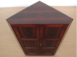 Mid-Century  modern scandinavian corner board in Rio rosewood