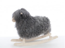 Mid-Century  modern  Scandinavian rocking sheep by Povl Kjer