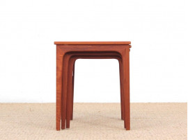 Mid-Century  modern scandinavian nesting tables in teak