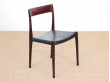 Mid century modern set of six Rio rosewood dining chairs by Niels Moller N°77