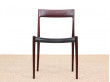 Mid century modern set of six Rio rosewood dining chairs by Niels Moller N°77