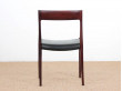 Mid century modern set of six Rio rosewood dining chairs by Niels Moller N°77