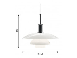 Mid-Century  modern scandinavian pendant lamp PH  4½-4  by Poul Henningsen for Louis Poulsen