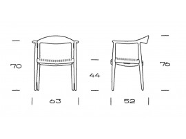 Mid-Century Modern PP501 The Chair by Hans Wegner. New product.