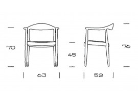 Mid-Century Modern PP501 The Chair by Hans Wegner. New product.