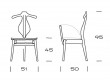 Mid-Century Modern PP505 Valet chair by Hans Wegner. New product.