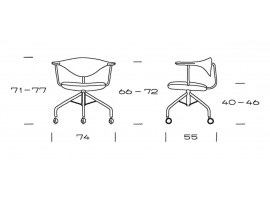 Mid-Century Modern PP502 Swivel chair by Hans Wegner. New product.