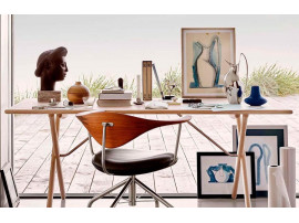 Mid-Century Modern  PP85/160 Cross legged table  by Hans Wegner. New product.