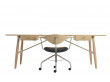 Mid-Century Modern PP571 195 or 215 cm desk  by Hans Wegner. New product.