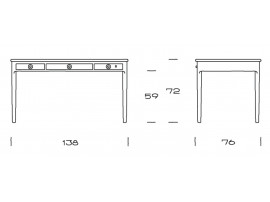 Mid-Century Modern PP305 table  by Hans Wegner. New product.