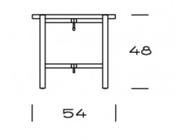 Table basse scandinave modèle Tray ou PP35 54 ou 62 cm. Edition neuve