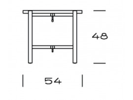 Mid-Century Modern PP35 54 or 62 cm Tray table  by Hans Wegner. New product.