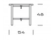 Mid-Century Modern PP35 54 or 62 cm Tray table  by Hans Wegner. New product.