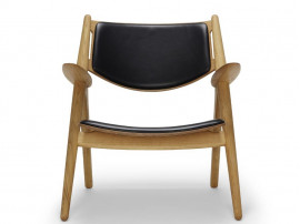 Mid-Century  modern scandinavian armchair model CH 28P by Hans Wegner