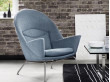 Mid-Century  modern scandinavian armchair model CH 468 "Oculus" by Hans Wegner