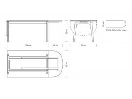 Mid-Century modern scandinavian dining table model CH006 by Hans Wegner.