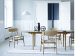 Mid-Century modern scandinavian dining table model CH339 by Hans Wegner.