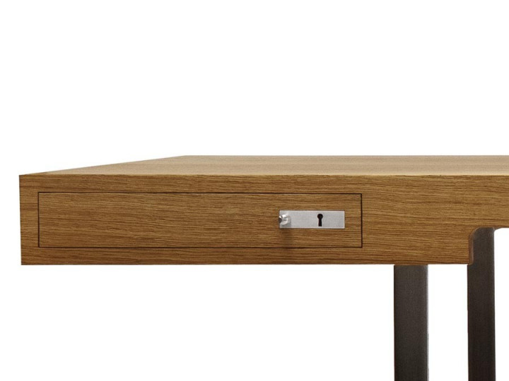 Bureau pin massif huilé 2 caissons FOX | Cocktail Scandinave