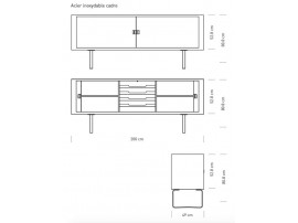 Mid-Century modern scandinavian credenza model CH825 by Hans Wegner.