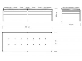 Mid-Century modern scandinavian daybed model OW150 by Ole Wanscher.