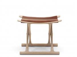 Mid-Century modern scandinavian stool model OW2000 "Egyptian Folding stool" by Ole Wanscher.