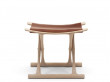 Mid-Century modern scandinavian stool model OW2000 "Egyptian Folding stool" by Ole Wanscher.