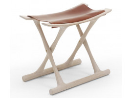 Mid-Century modern scandinavian stool model OW2000 "Egyptian Folding stool" by Ole Wanscher.