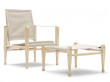 Chaise scandinave modèle KK47000 "Safari chair". Edition neuve.