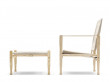Mid-Century modern scandinavian footstool model KK47170 "Safari footstool" by Kaare Klint.
