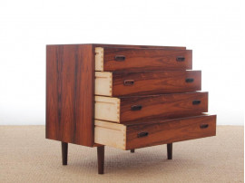 Mid-Century  modern  Scandinavian chest of drawers in Rio rosewood