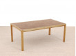 Mid-Century  modern  Scandinavian large coffee table in oak by Rolf Middelboe & Gorm Lindum