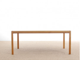 Grande table basse scandinave  en marqueterie de bois debout