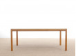 Grande table basse scandinave  en marqueterie de bois debout