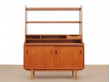 Secretaire-bibliotheque scandinave en teck